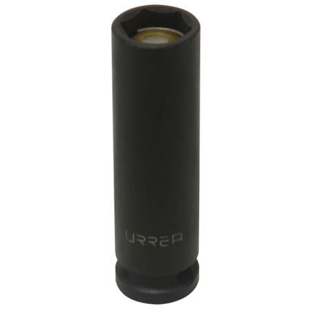 URREA 3/8" drive, 6-pt magnetic deep impact socket 13MM 7013MHM